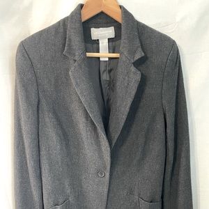 Liz Claiborne Collection Ladie’s 1-Button Casual Blazer Jacket Size 14 P…